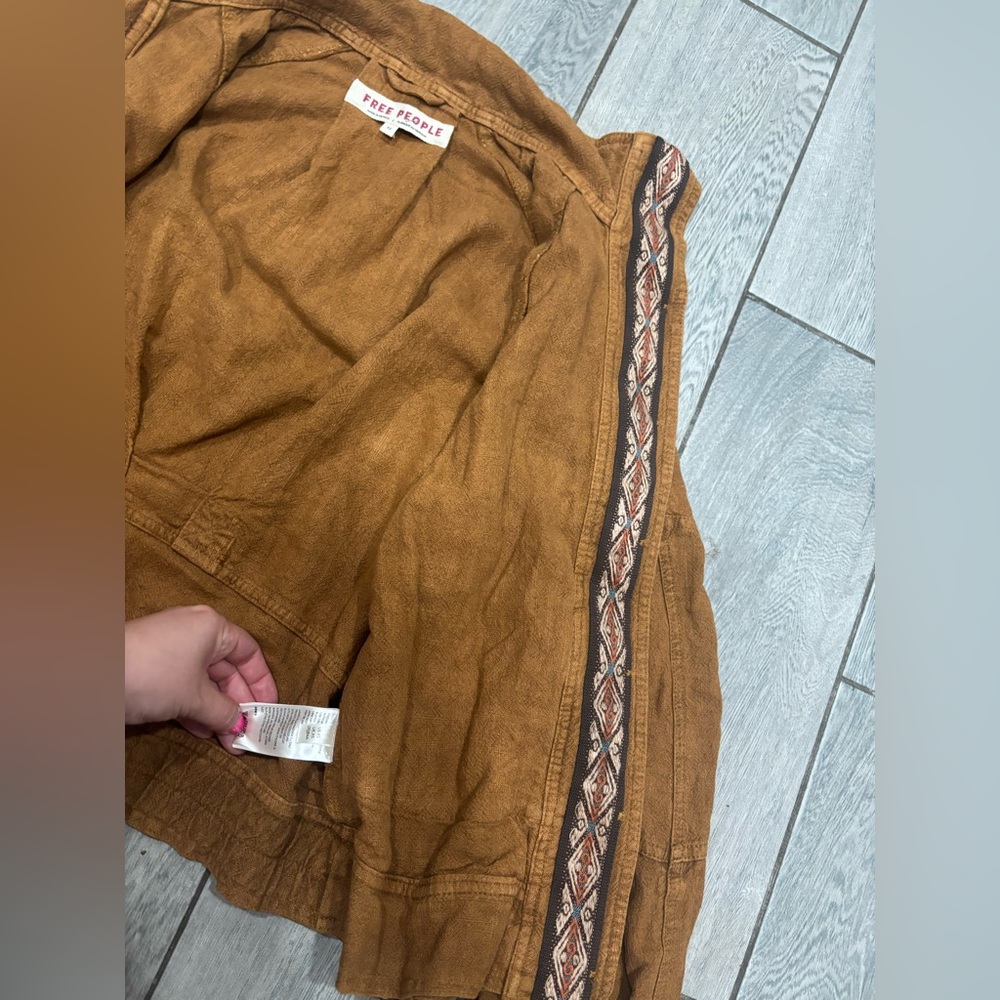Free People Jayde Safari Bomber Jacket Size XS - Picture 9 of 12
